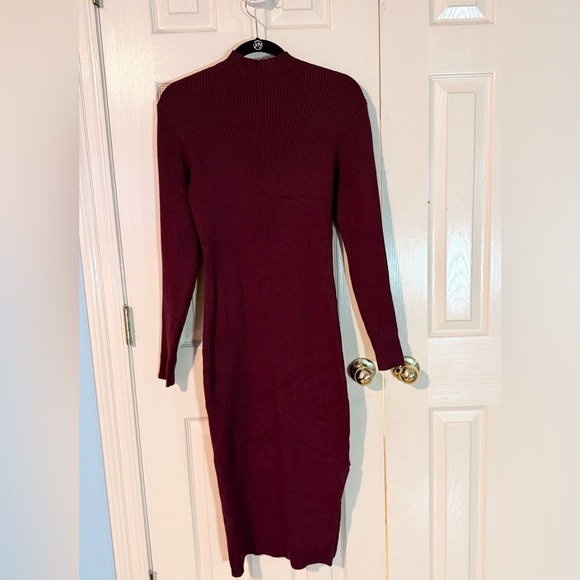 Dresses Elegant Burgundy Knit Dress Nwot Poshmark — free download